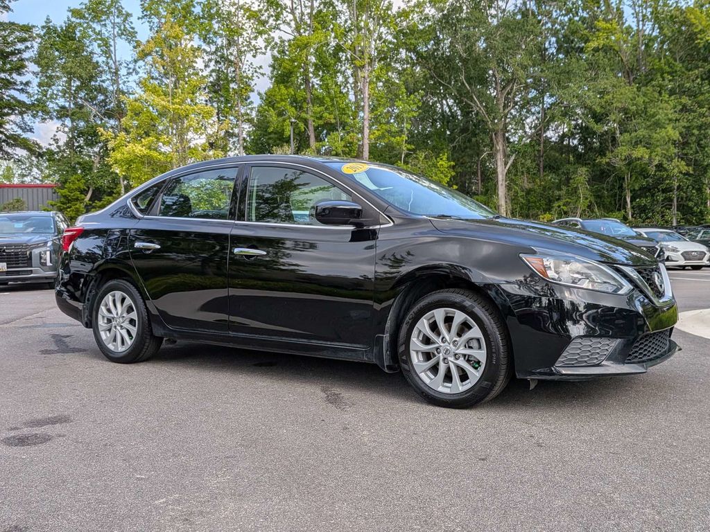 Super Black 2019 Nissan Sentra Sedan Front-Wheel Drive Continuously Variable Transmission