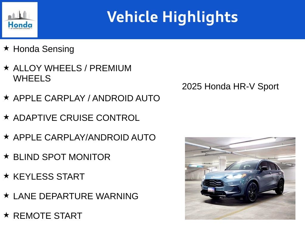 2025 Honda HR-V Sport 7