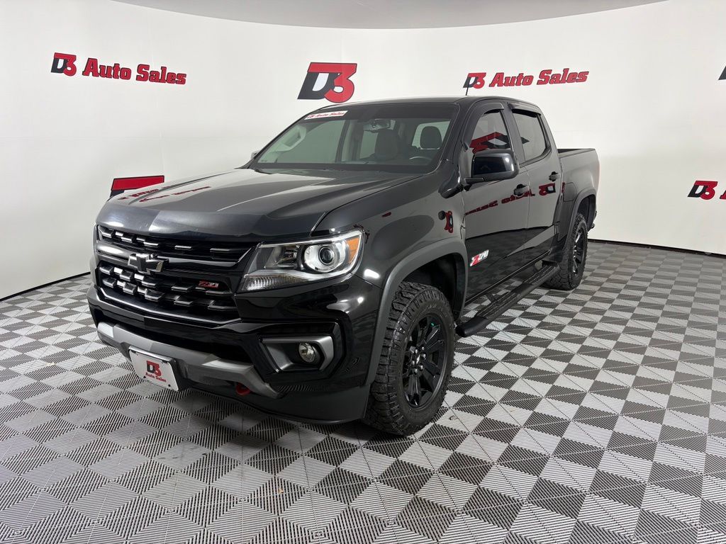 Black 2022 Chevrolet Colorado Pickup Truck Four-Wheel Drive 8-Speed Automatic