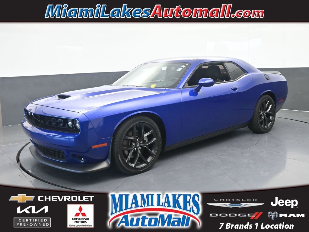 Indigo Blue 2022 Dodge Challenger Coupe Rear-Wheel Drive 8-Speed Automatic