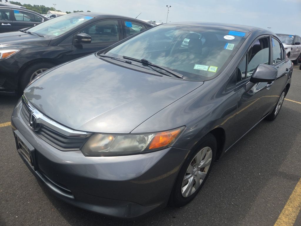 Polished Metal Metallic 2012 Honda Civic Sedan Front-Wheel Drive 5-Speed Automatic