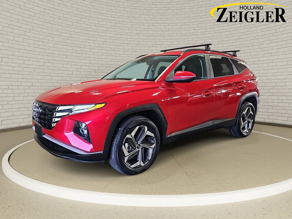 Calypso Red 2023 Hyundai Tucson SUV / Crossover All-Wheel Drive 8-Speed Automatic