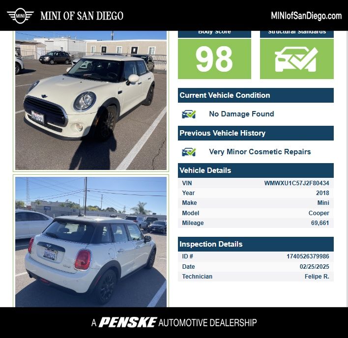 2018 MINI Cooper Base -
                San Diego, CA