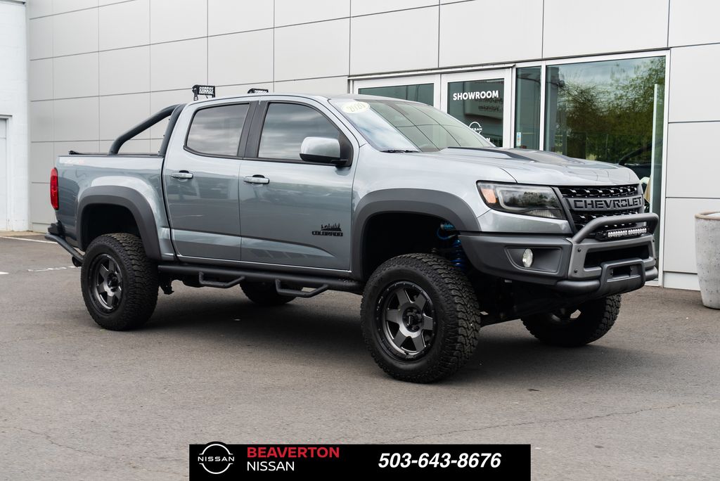 Gray (Satin Steel Metallic) 2020 Chevrolet Colorado ZR2 Crew Cab 4WD Pickup Truck Four-Wheel Drive 8-Speed Automatic