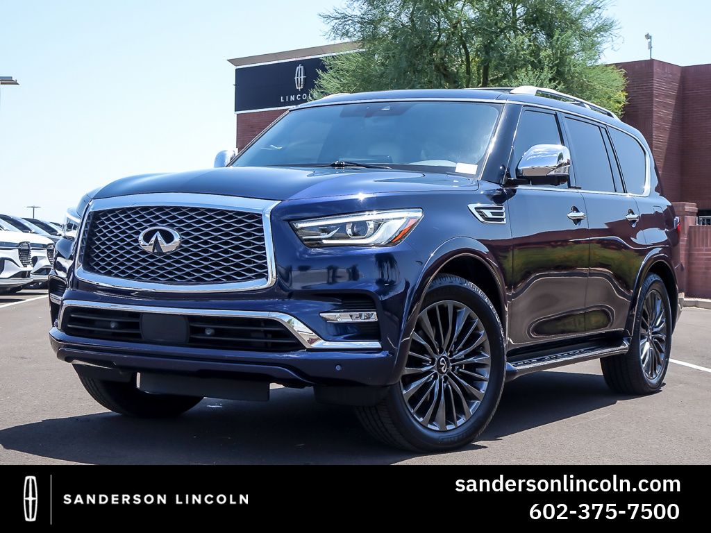 Hermosa Blue 2024 INFINITI QX80 SUV / Crossover All-Wheel Drive 7-Speed Automatic