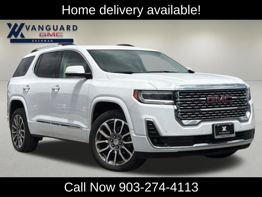 Summit White 2023 GMC Acadia Denali FWD SUV / Crossover Front-Wheel Drive 9-Speed Automatic