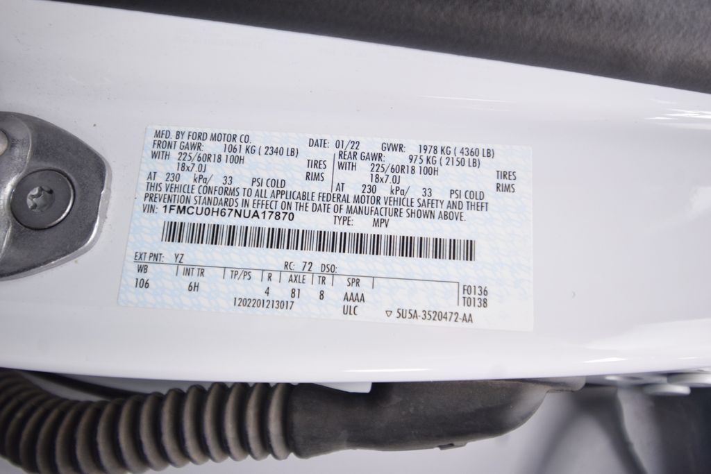 used 2022 Ford Escape car, priced at $16,200