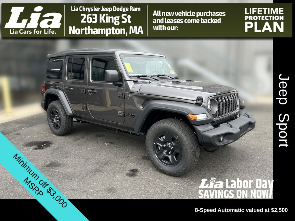 Gray (Granite Crystal Metallic Clearcoat) 2026 Jeep Wrangler SUV / Crossover Four-Wheel Drive 8-Speed Automatic