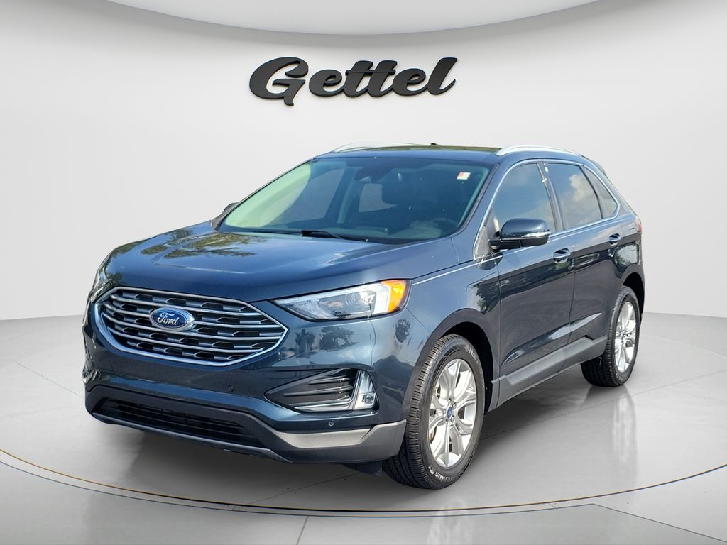 Blue Metallic 2022 Ford Edge SUV / Crossover All-Wheel Drive 8-Speed Automatic