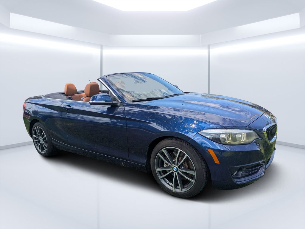 Mediterranean Blue Metallic 2019 BMW 2 Series Convertible All-Wheel Drive 8-Speed Automatic