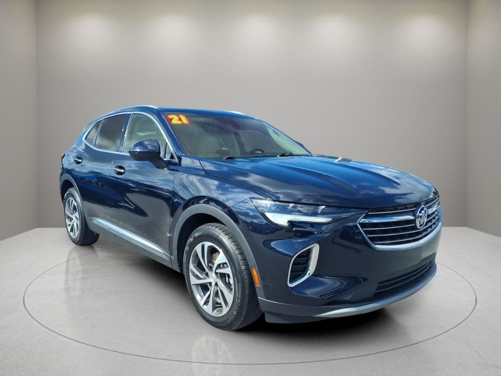 Dark Moon Blue Metallic 2021 Buick Envision SUV / Crossover Front-Wheel Drive 9-Speed Automatic