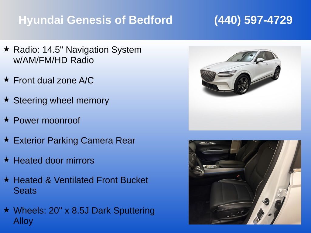 Used 2025 Genesis Electrified GV70 For Sale in Bedford, OH