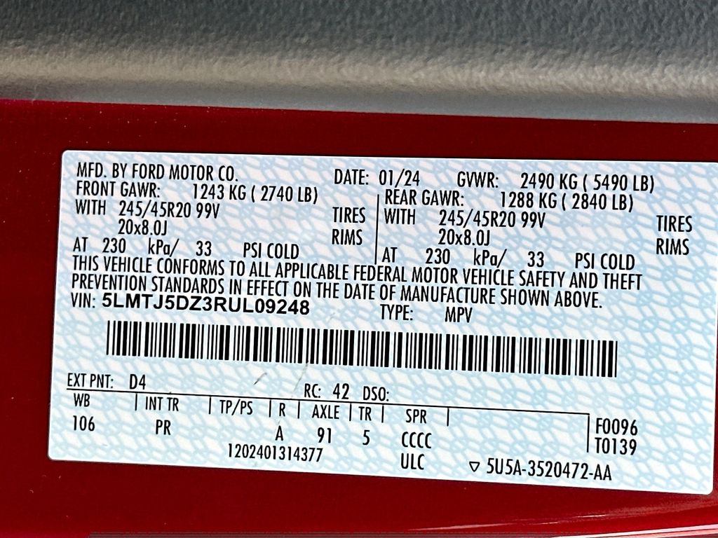 Used 2024 Red Lincoln Grand Touring image 33