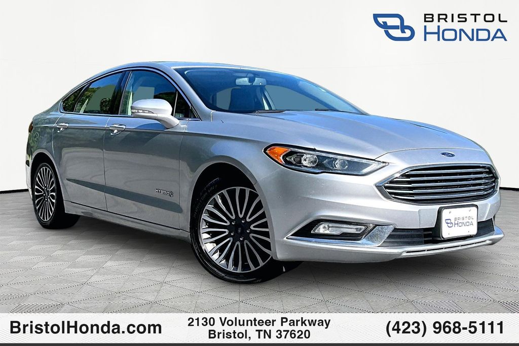 Ingot Silver 2017 Ford Fusion Hybrid Sedan Front-Wheel Drive Continuously Variable Transmission