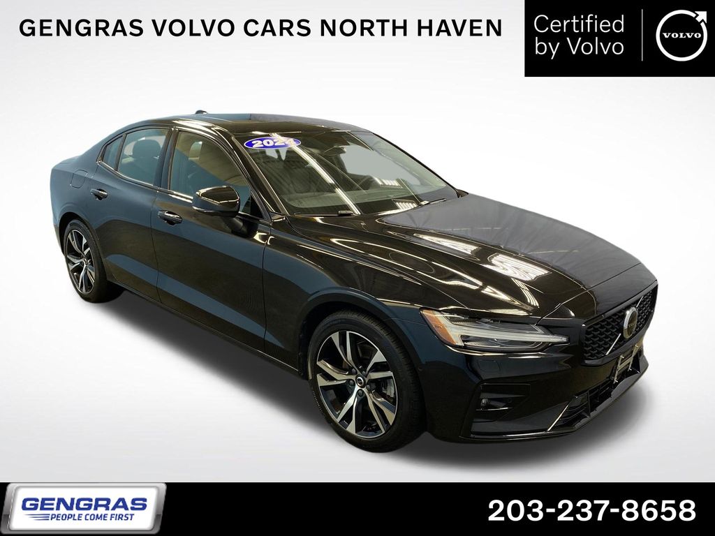 Onyx Black Metallic 2024 Volvo S60 Sedan All-Wheel Drive Automatic