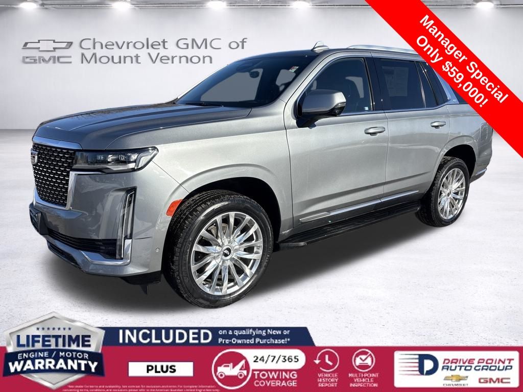 Argent Silver Metallic 2023 Cadillac Escalade Premium Luxury 4WD SUV / Crossover Four-Wheel Drive Automatic