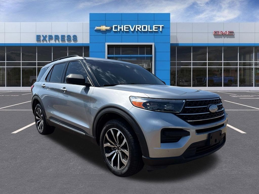 Silver Metallic 2020 Ford Explorer SUV / Crossover All-Wheel Drive Automatic