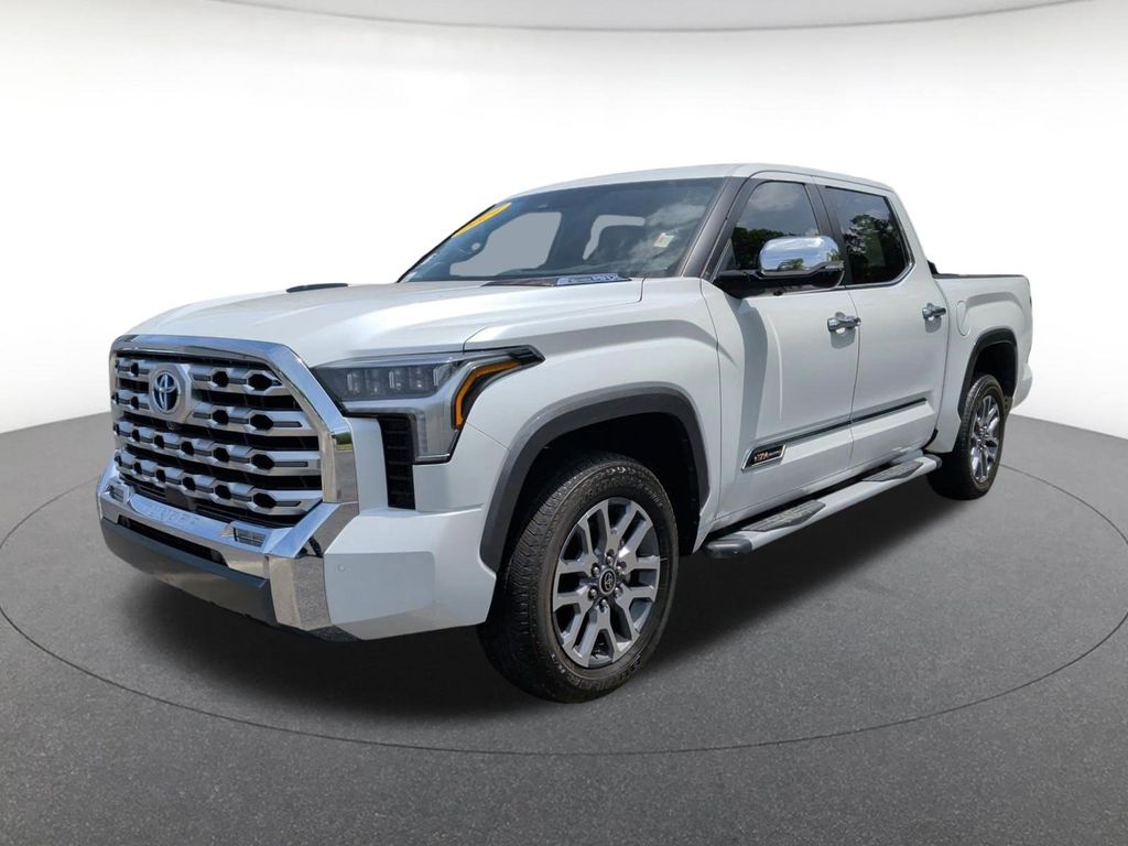 Pearl 2024 Toyota Tundra Hybrid Pickup Truck Four-Wheel Drive Automatic