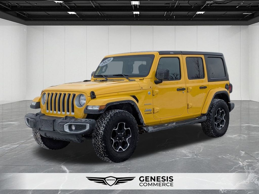 Baja Yellow Clearcoat 2020 Jeep Wrangler Unlimited Sahara 4WD SUV / Crossover Four-Wheel Drive 8-Speed Automatic