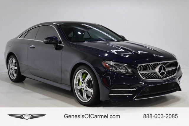Blue 2018 Mercedes-Benz E-Class Coupe All-Wheel Drive 9-Speed Automatic