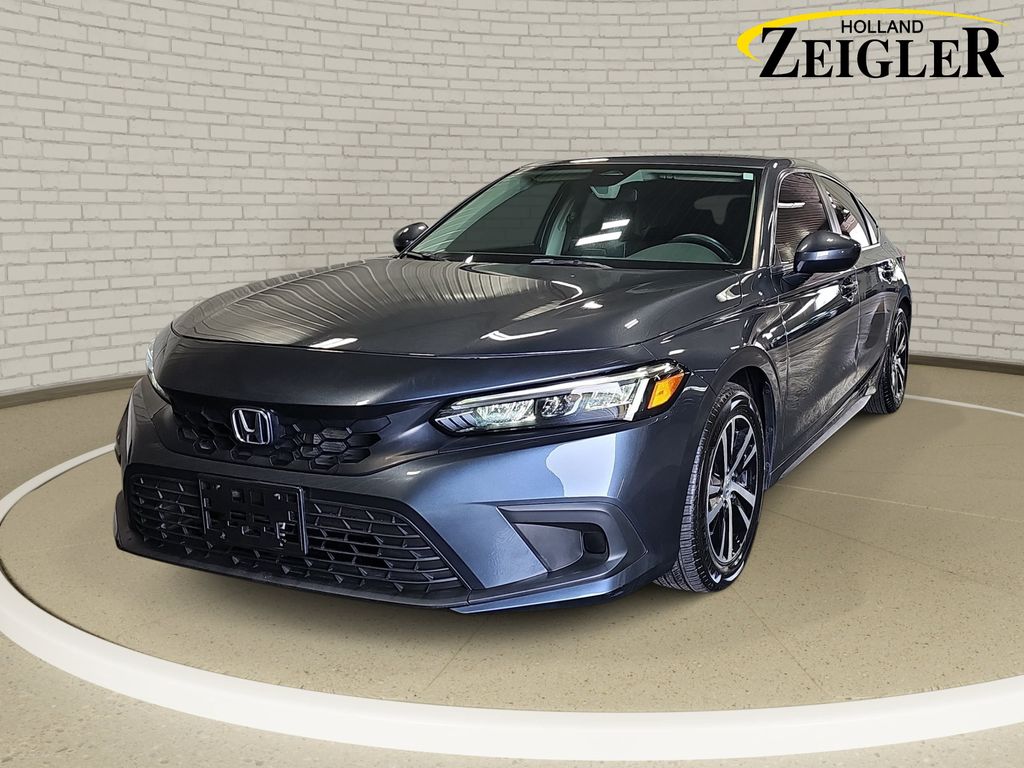 Gray 2023 Honda Civic Hatchback Hatchback Front-Wheel Drive Continuously Variable Transmission