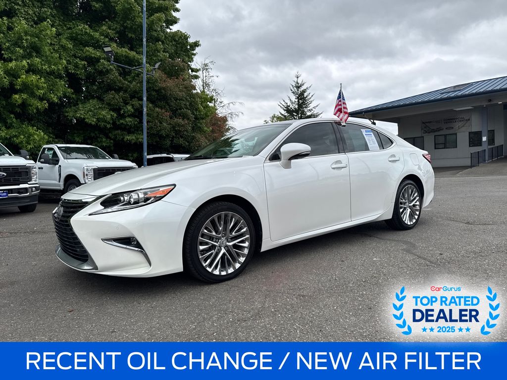 Eminent White Pearl 2017 Lexus ES Sedan Front-Wheel Drive 6-Speed Automatic