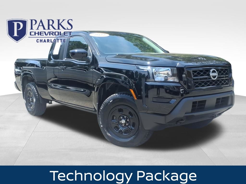 Super Black 2022 Nissan Frontier S King Cab 4WD Pickup Truck Four-Wheel Drive 9-Speed Automatic