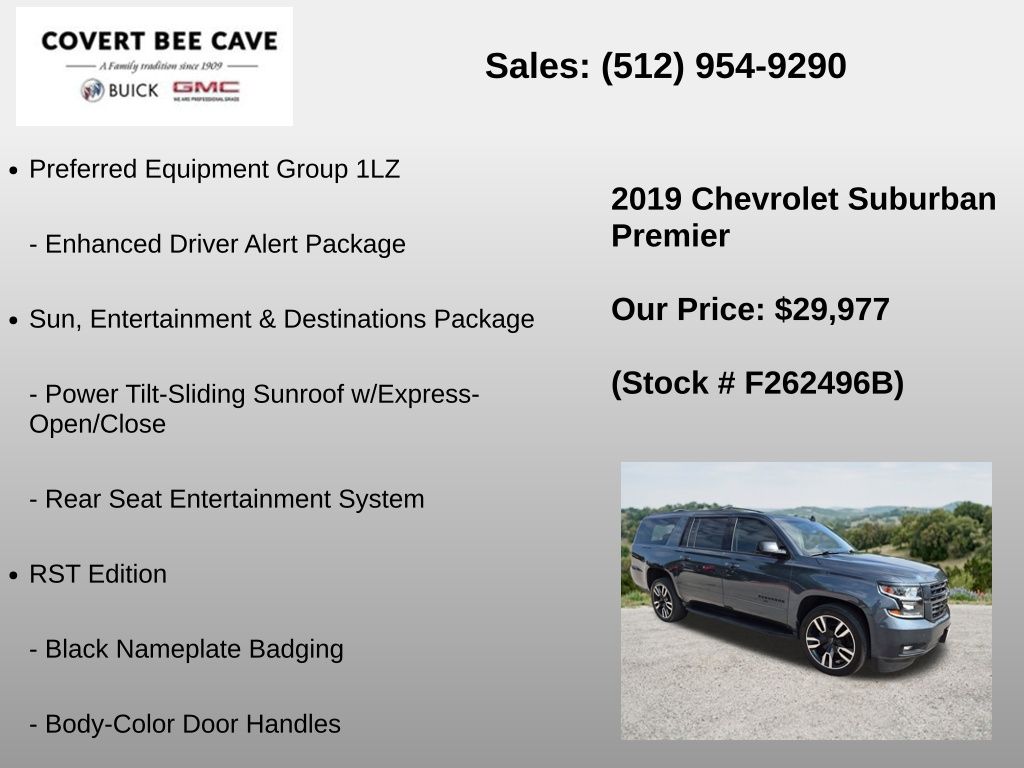 Used Car 2019 Chevrolet Suburban  Premier For Sale Under $30,000 In Austin, Texas