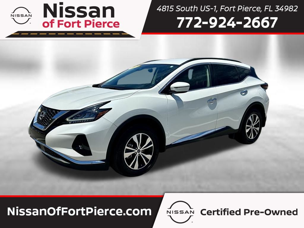 Pearl White Tricoat 2024 Nissan Murano SUV / Crossover Front-Wheel Drive Continuously Variable Transmission