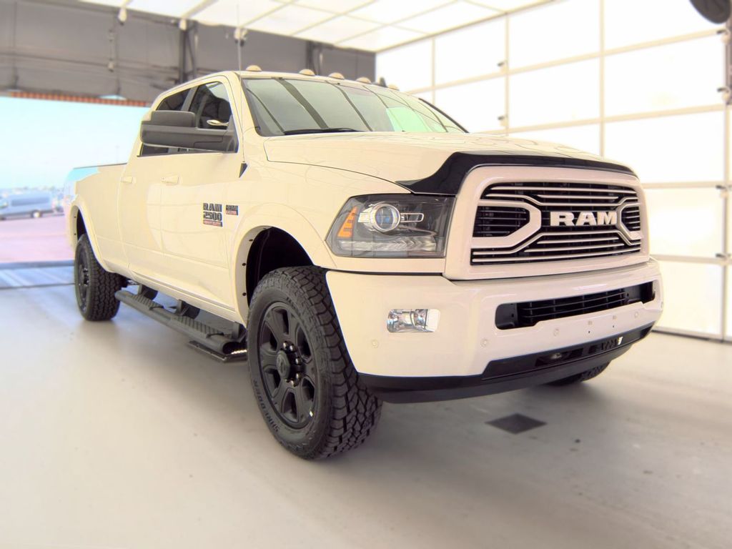 Pearl White 2018 RAM 2500 Pickup Truck Four-Wheel Drive 6-Speed Automatic