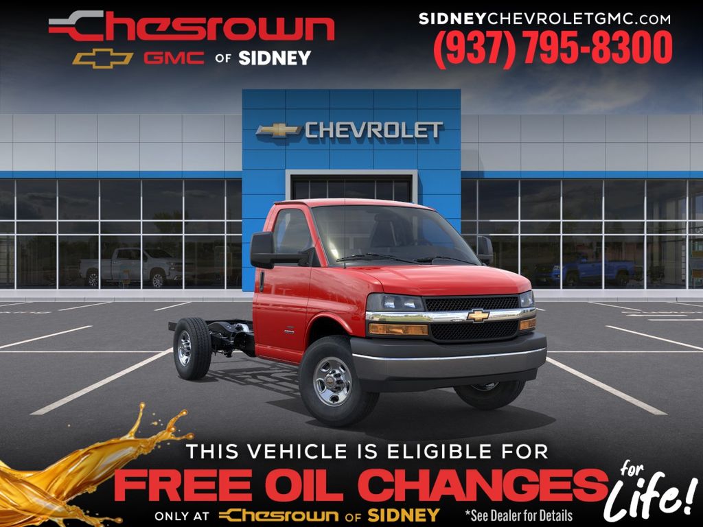 Red Hot 2026 Chevrolet Express Chassis Van Rear-Wheel Drive 8-Speed Automatic