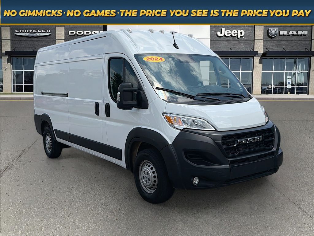 Bright White Clearcoat 2024 RAM ProMaster Van Front-Wheel Drive 9-Speed Automatic