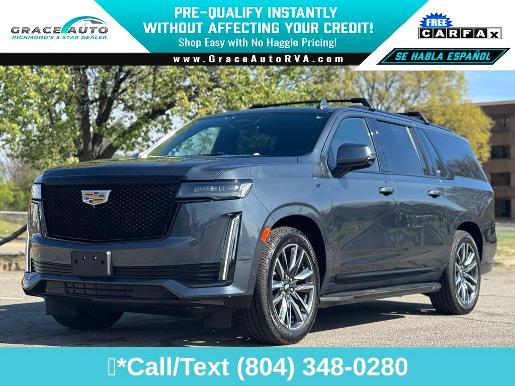 Shadow Metallic 2021 Cadillac Escalade ESV Sport AWD SUV / Crossover Four-Wheel Drive