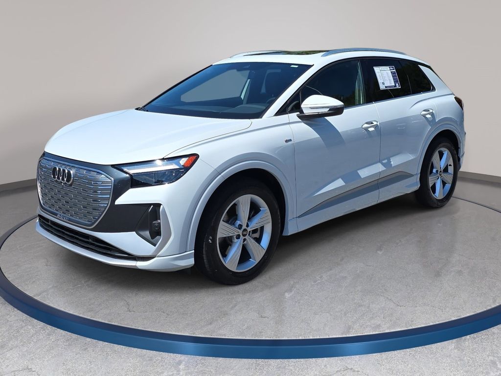 Glacier White 2024 Audi Q4 e-tron SUV / Crossover All-Wheel Drive Automatic