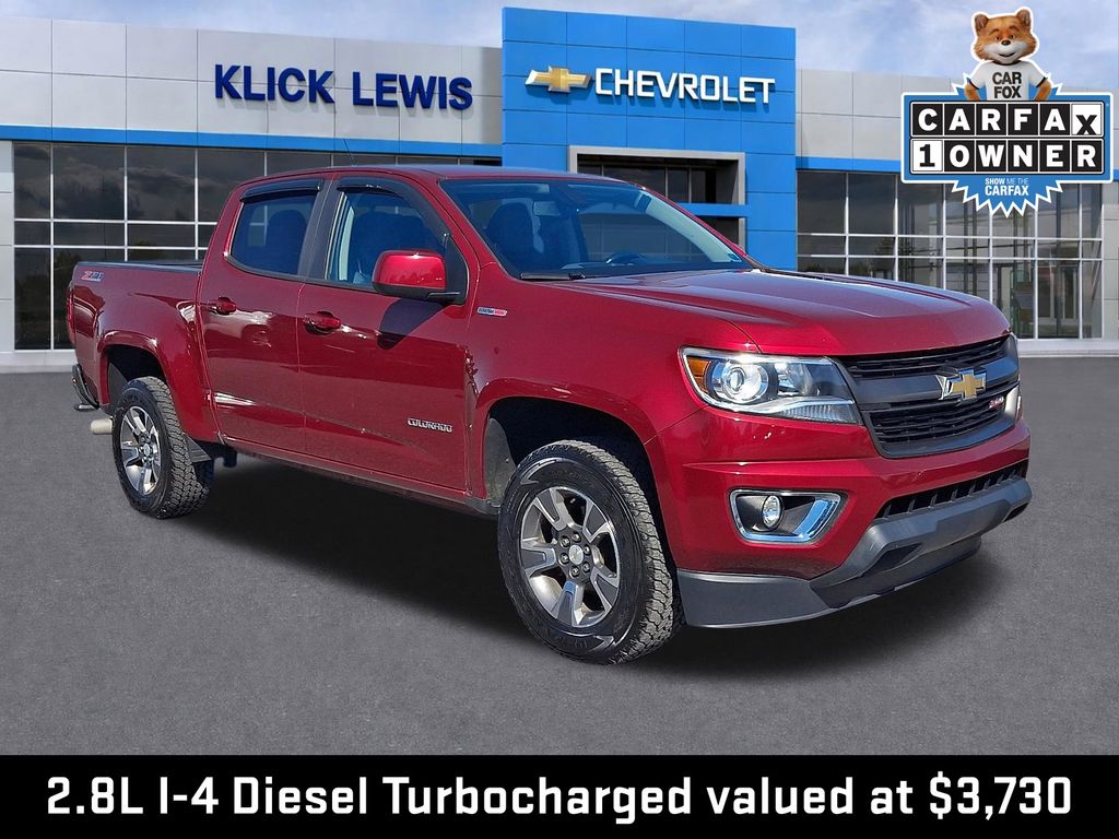 Cajun Red Tintcoat 2017 Chevrolet Colorado Pickup Truck Four-Wheel Drive 6-Speed Automatic