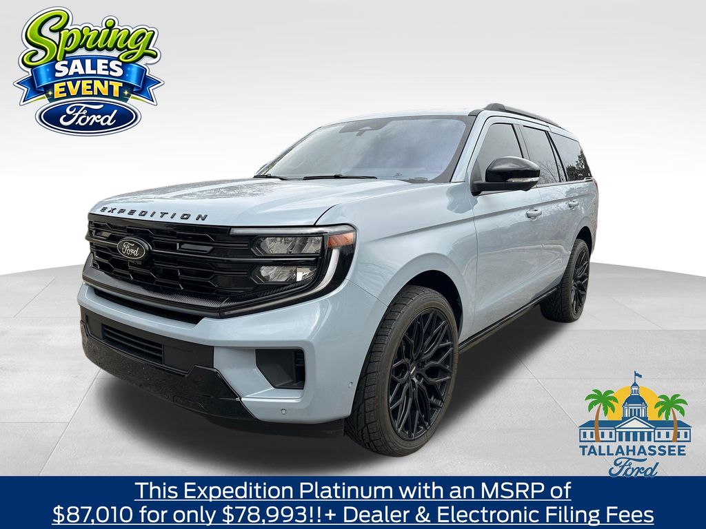 Glacier Gray Metallic TriCoat 2025 Ford Expedition Platinum 4WD SUV / Crossover Four-Wheel Drive Automatic