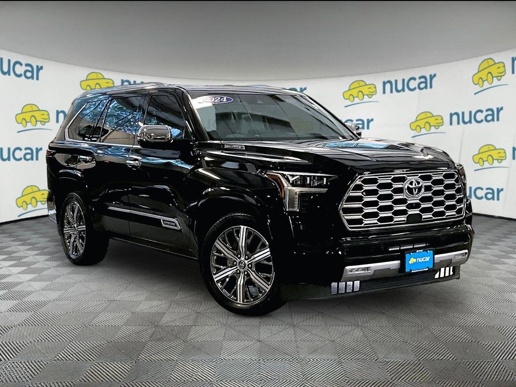 Midnight Black Metallic 2024 Toyota Sequoia Capstone 4WD SUV / Crossover Four-Wheel Drive Automatic