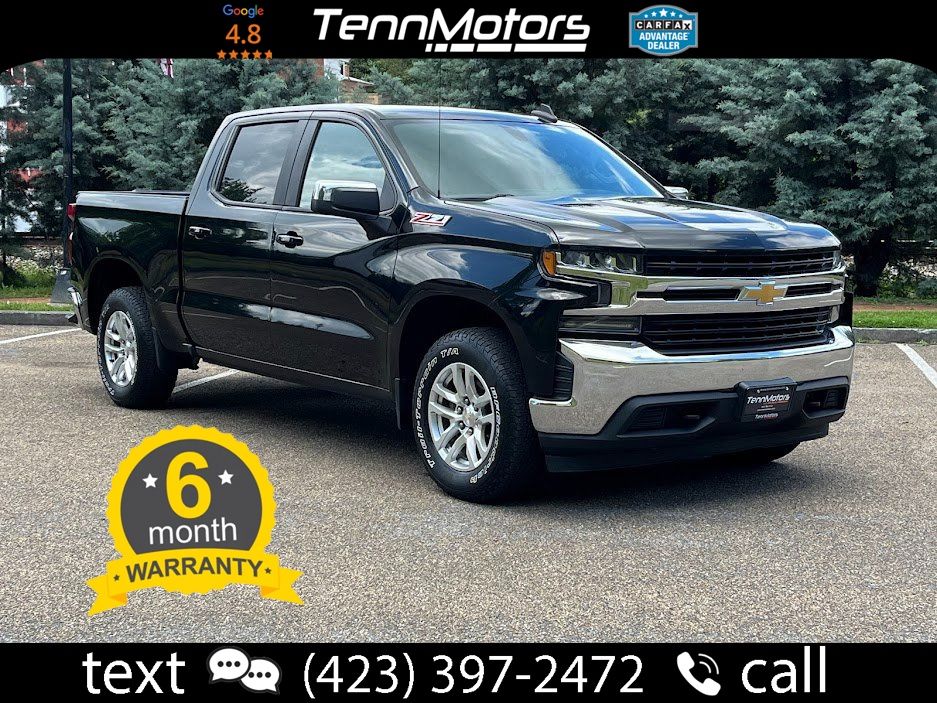 Black 2019 Chevrolet Silverado 1500 LT Crew Cab 4WD Pickup Truck Four-Wheel Drive 8-Speed Automatic