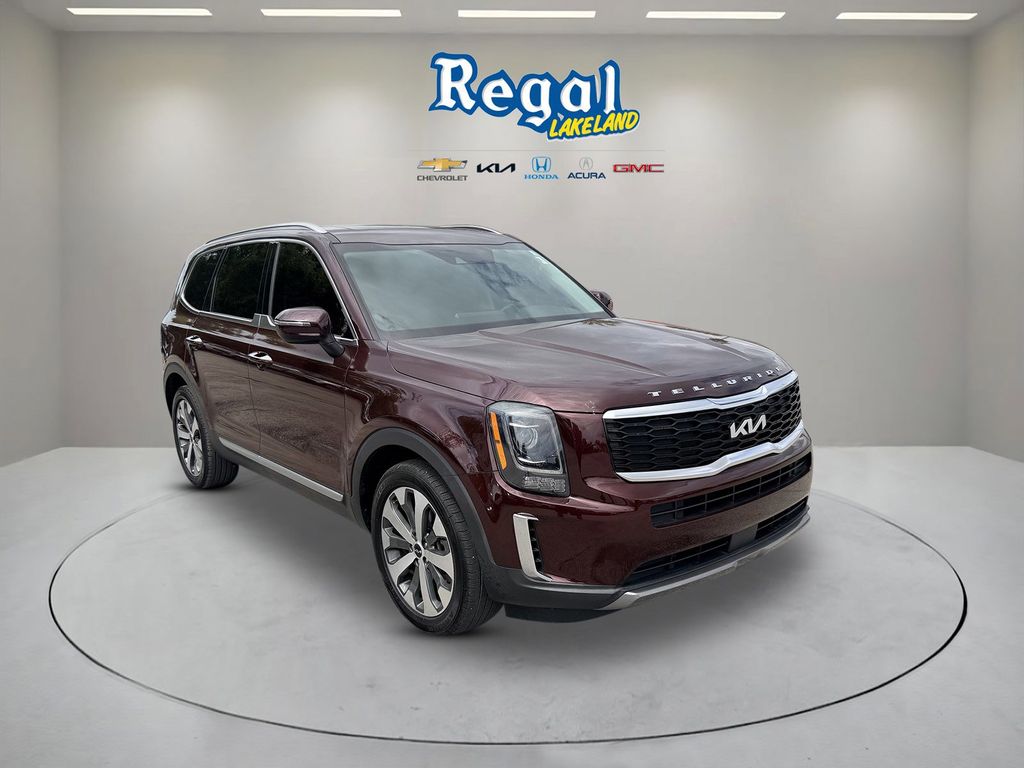 Red (Sangria) 2022 Kia Telluride S AWD SUV / Crossover All-Wheel Drive 8-Speed Automatic