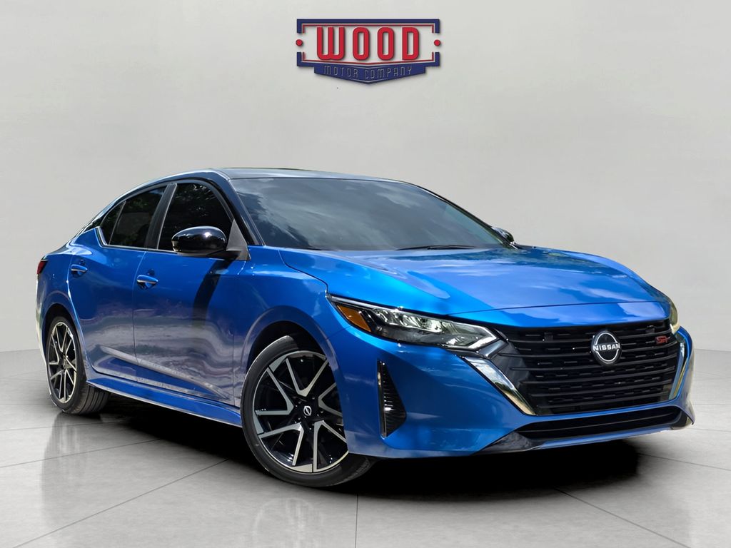 Electric Blue Metallic/Super Black 2025 Nissan Sentra Sedan Front-Wheel Drive Continuously Variable Transmission