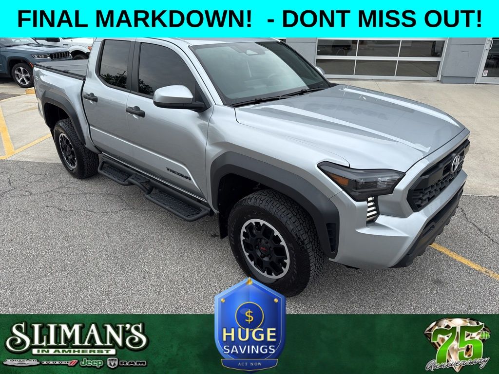 Celestial Silver Metallic 2024 Toyota Tacoma Pickup Truck Four-Wheel Drive 8-Speed Automatic