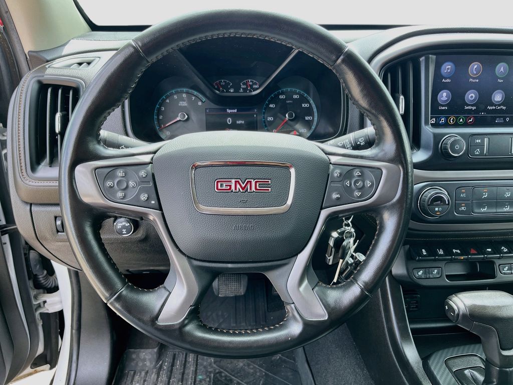 2021 GMC Canyon AT4 w/Leather White at AutoSavvy Houston Northwest