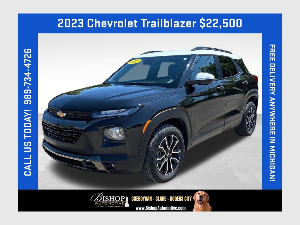 Mosaic Black Metallic 2023 Chevrolet Trailblazer SUV / Crossover Four-Wheel Drive 9-Speed Automatic