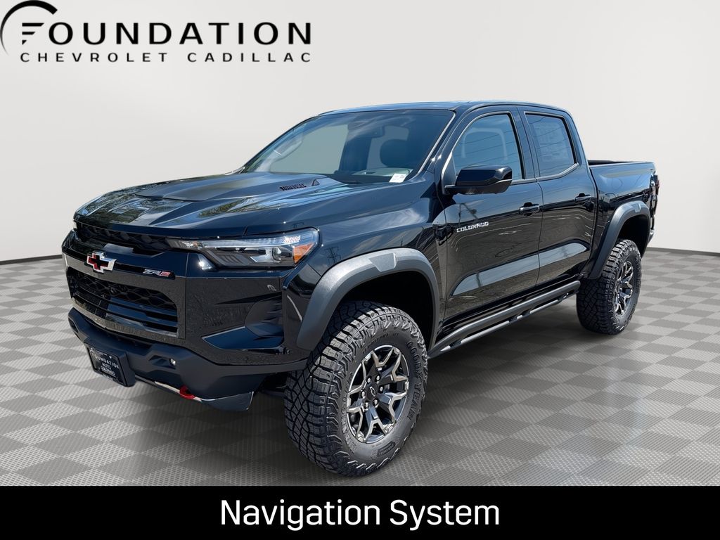 Black 2026 Chevrolet Colorado Pickup Truck Four-Wheel Drive 8-Speed Automatic