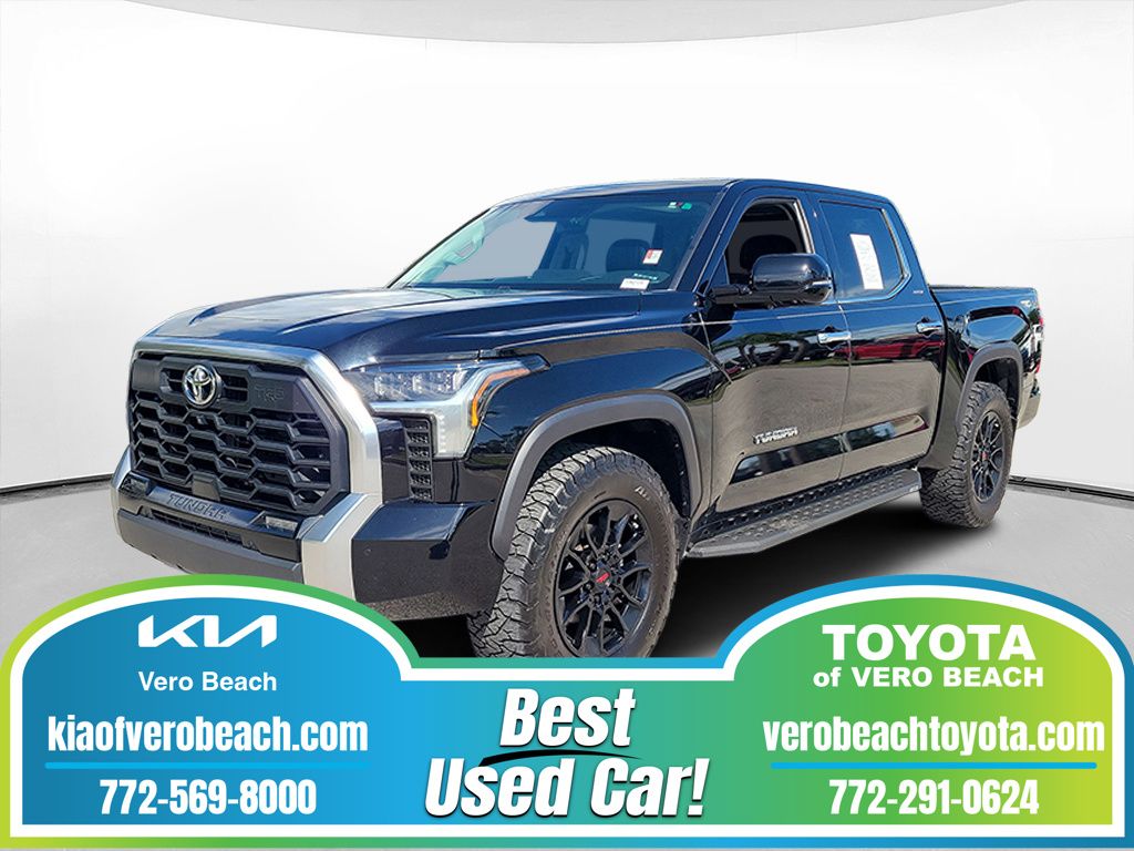 Midnight Black Metallic 2023 Toyota Tundra Pickup Truck Four-Wheel Drive Automatic