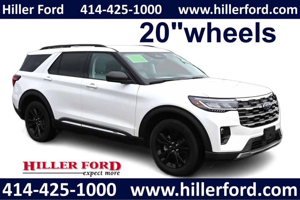 White Metallic 2025 Ford Explorer Active AWD SUV / Crossover All-Wheel Drive Automatic