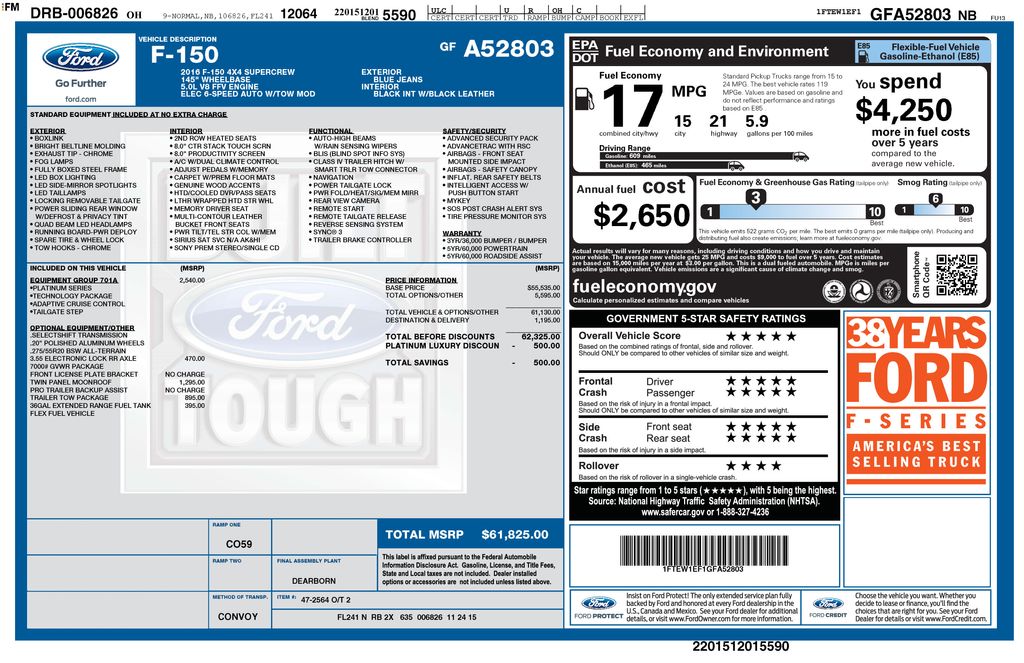 Used 2016 Ford F-150 Truck