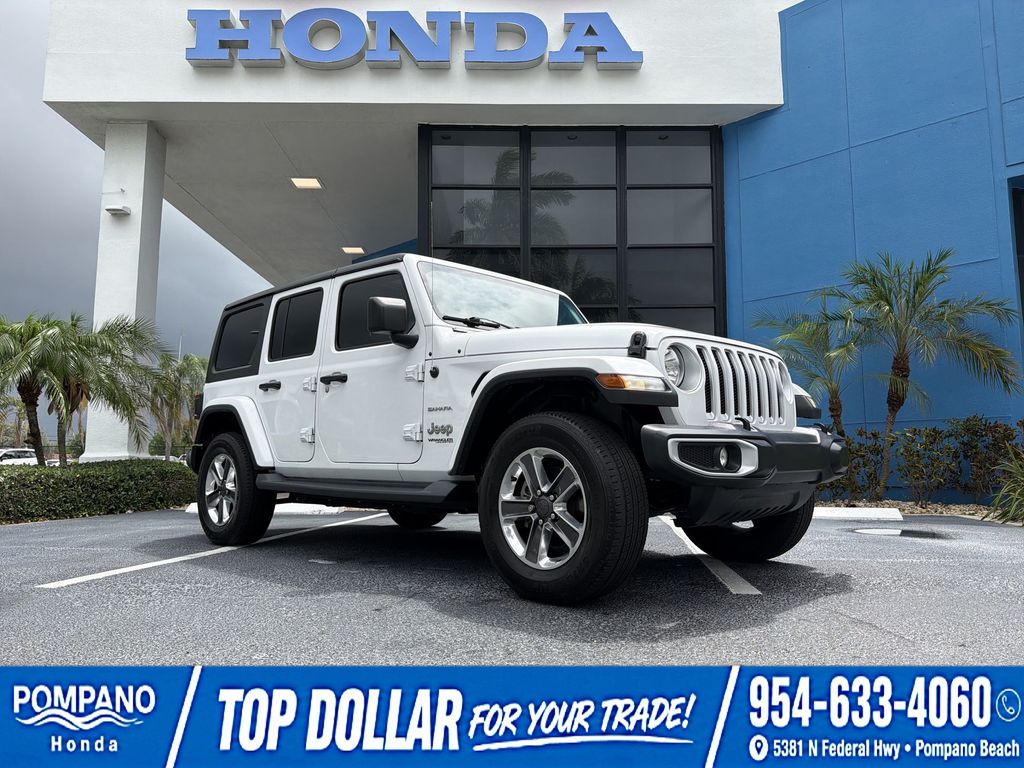 Bright White Clearcoat 2020 Jeep Wrangler SUV / Crossover Four-Wheel Drive 8-Speed Automatic