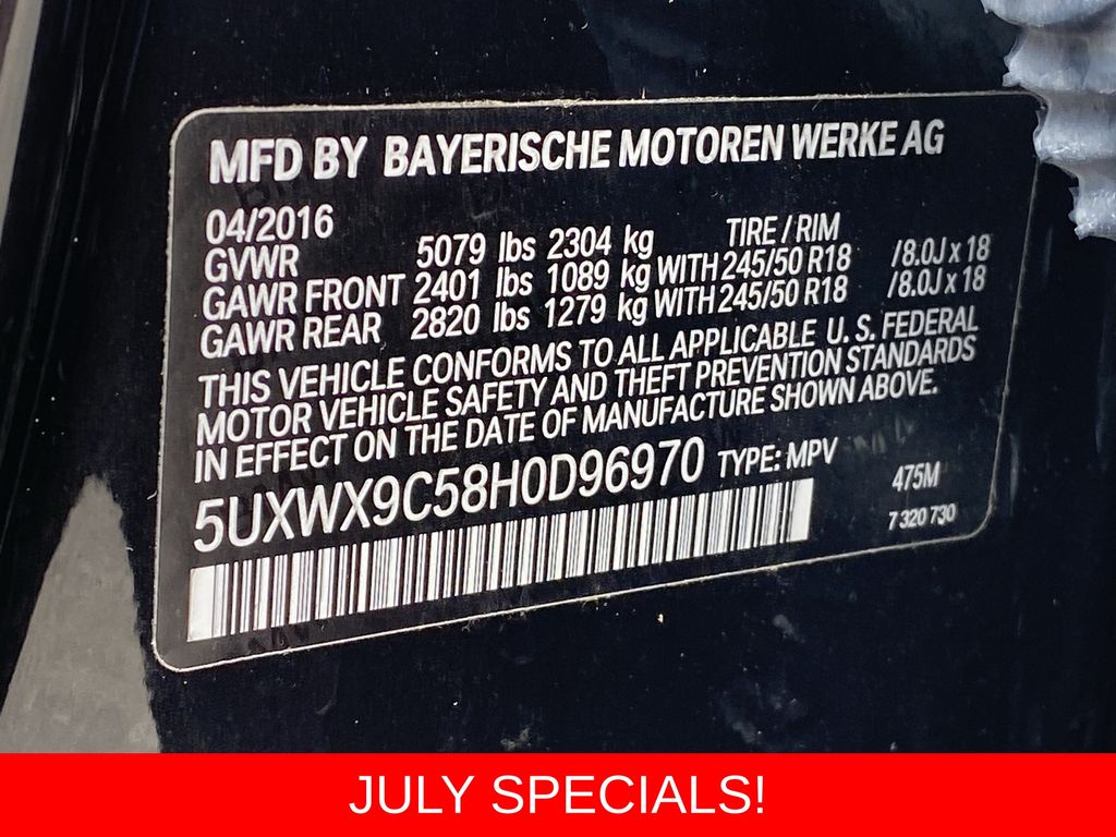 Used 2017 BMW X3 SUV