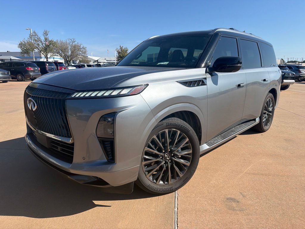 Dynamic Metal/Black Obsidian 2025 INFINITI QX80 SUV / Crossover All-Wheel Drive 9-Speed Automatic